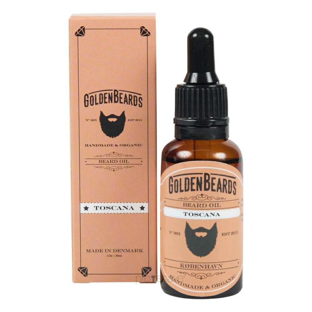 Se Golden Beards Skægolie, Toscana, 30 ml. hos Proshave